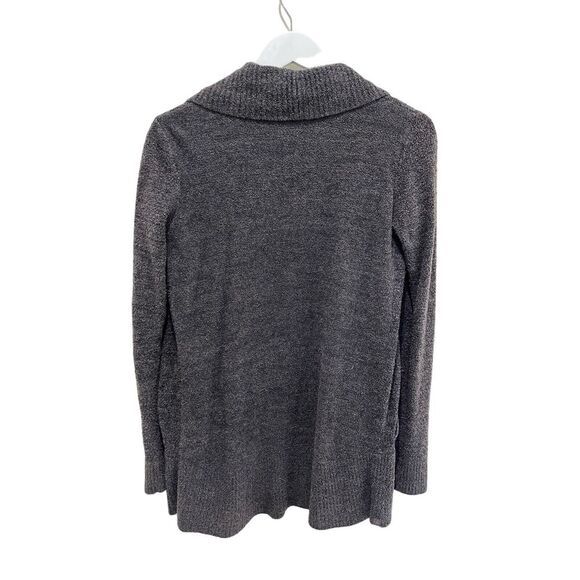 Barefoot Dreams Women's XS/S Cozy Chic Lite Open Front Plush‎ Cardigan Gray Soft - Picture 3 of 6